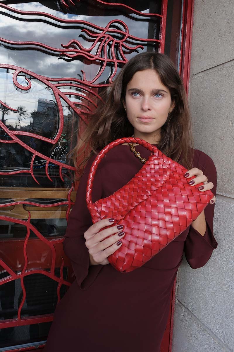 Sac Bandoulière Jacky Mini Rouge