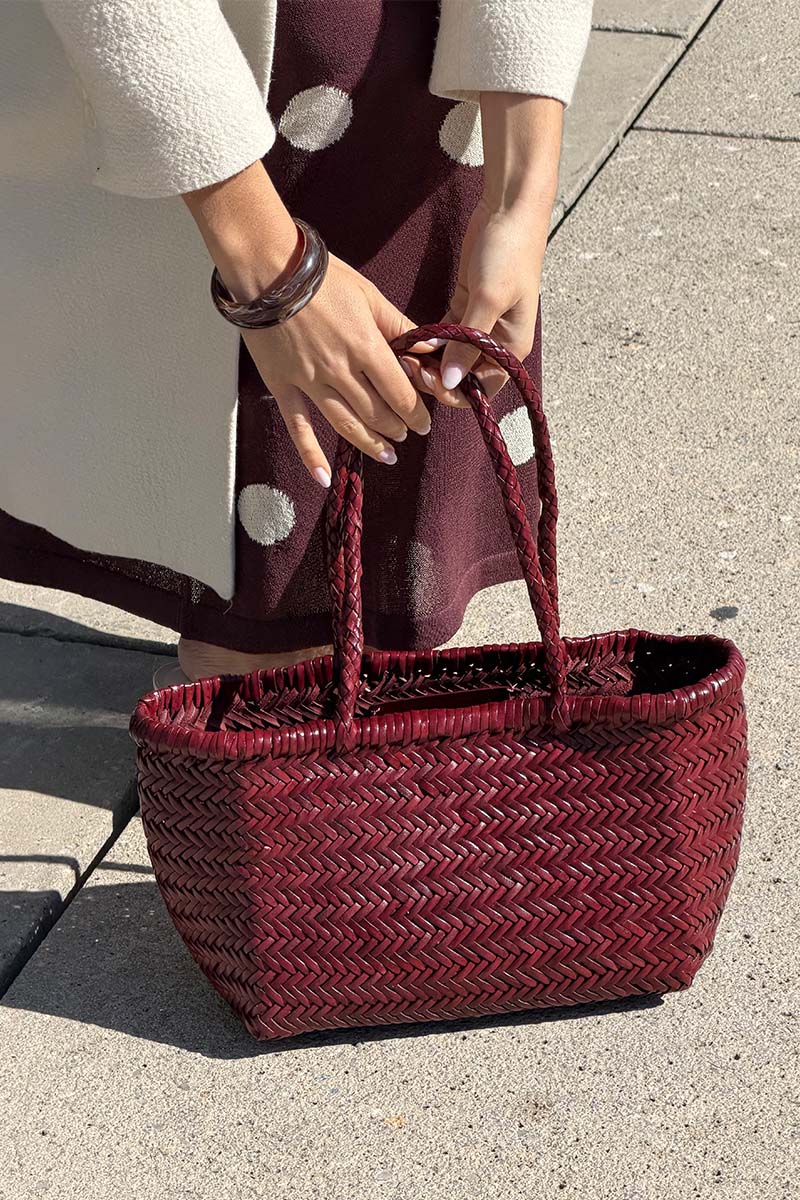 Cabas Delhi Medium Bordeaux