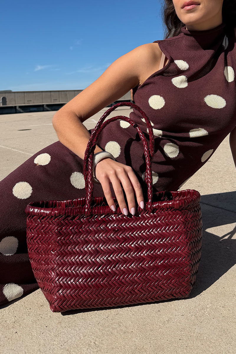 Cabas Delhi Medium Bordeaux