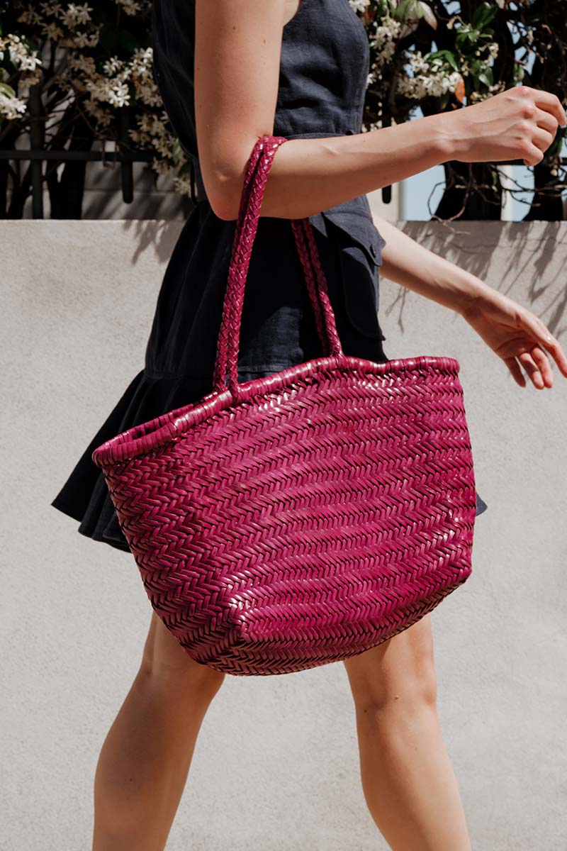 Cabas Delhi Large Burgundy