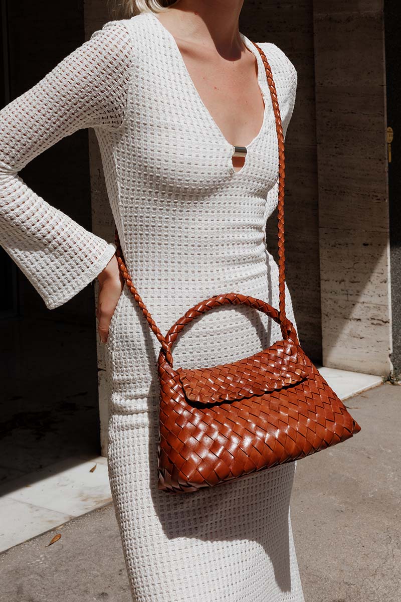 Sac Bandoulière Jacky Mini Camel