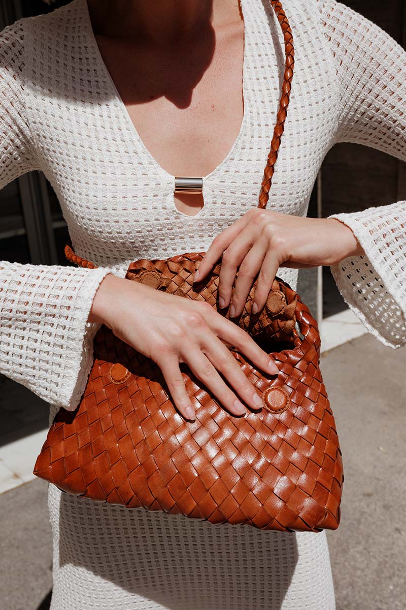 Sac Bandoulière Jacky Mini Camel