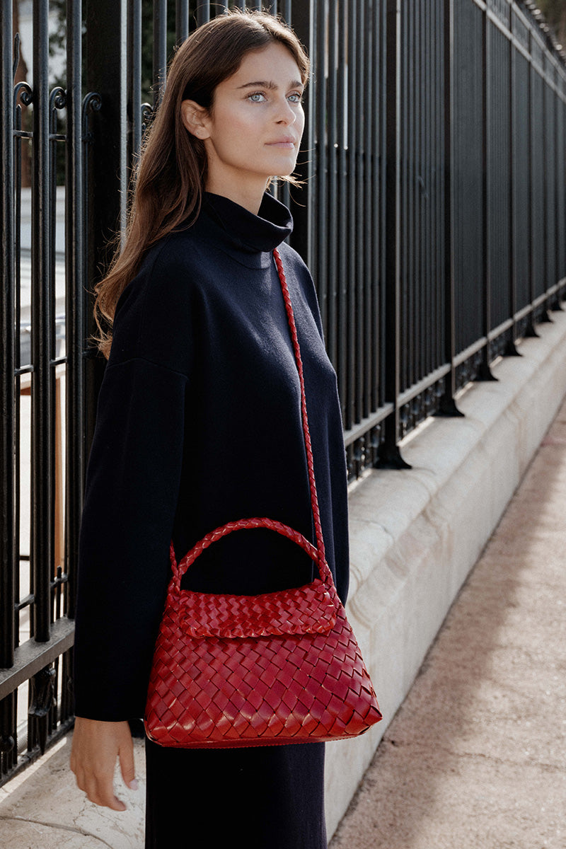 Sac Bandoulière Jacky Mini Rouge