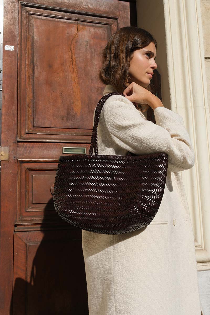 Cabas Delhi Medium Marron