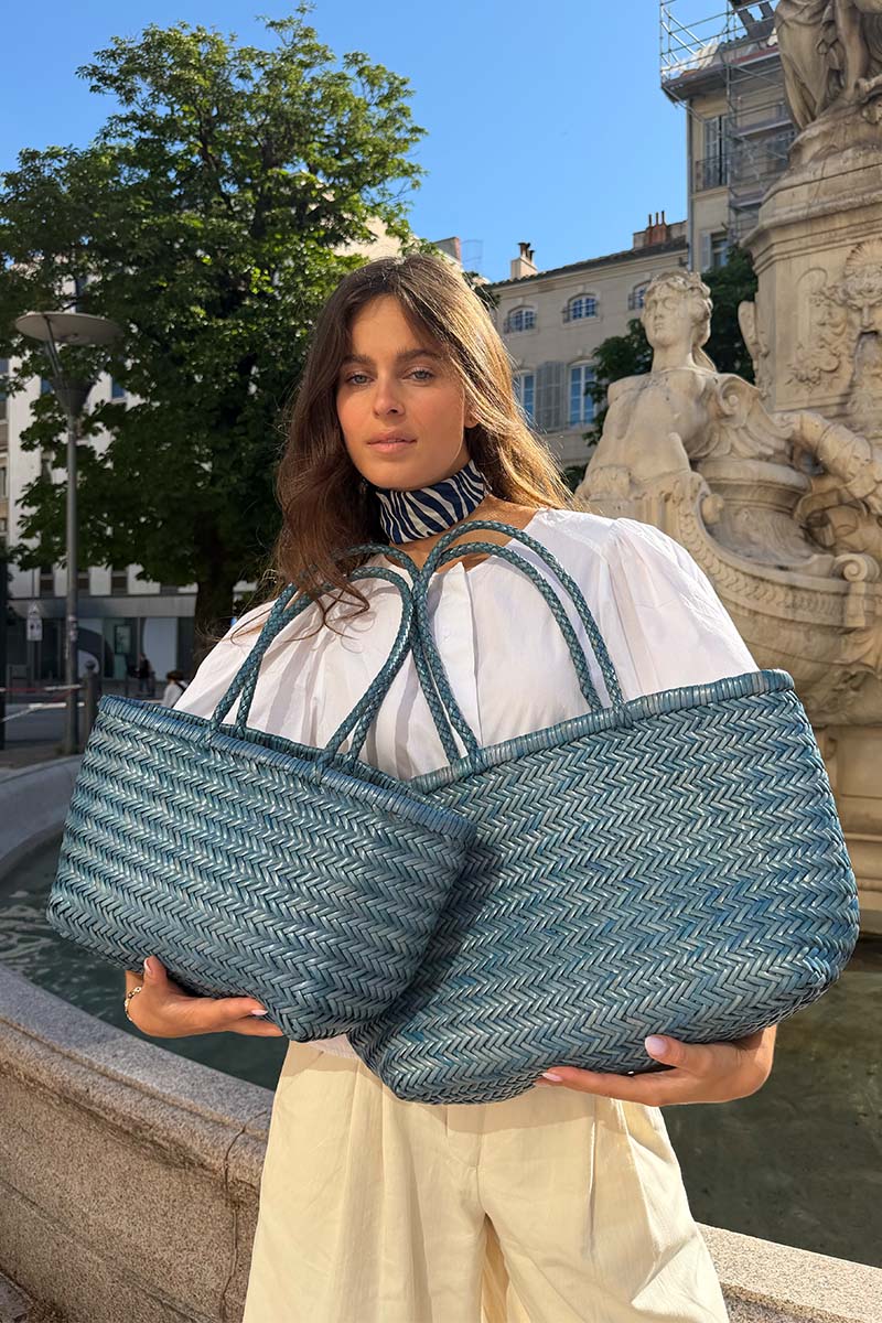 Cabas Delhi Large Bleu Ciel