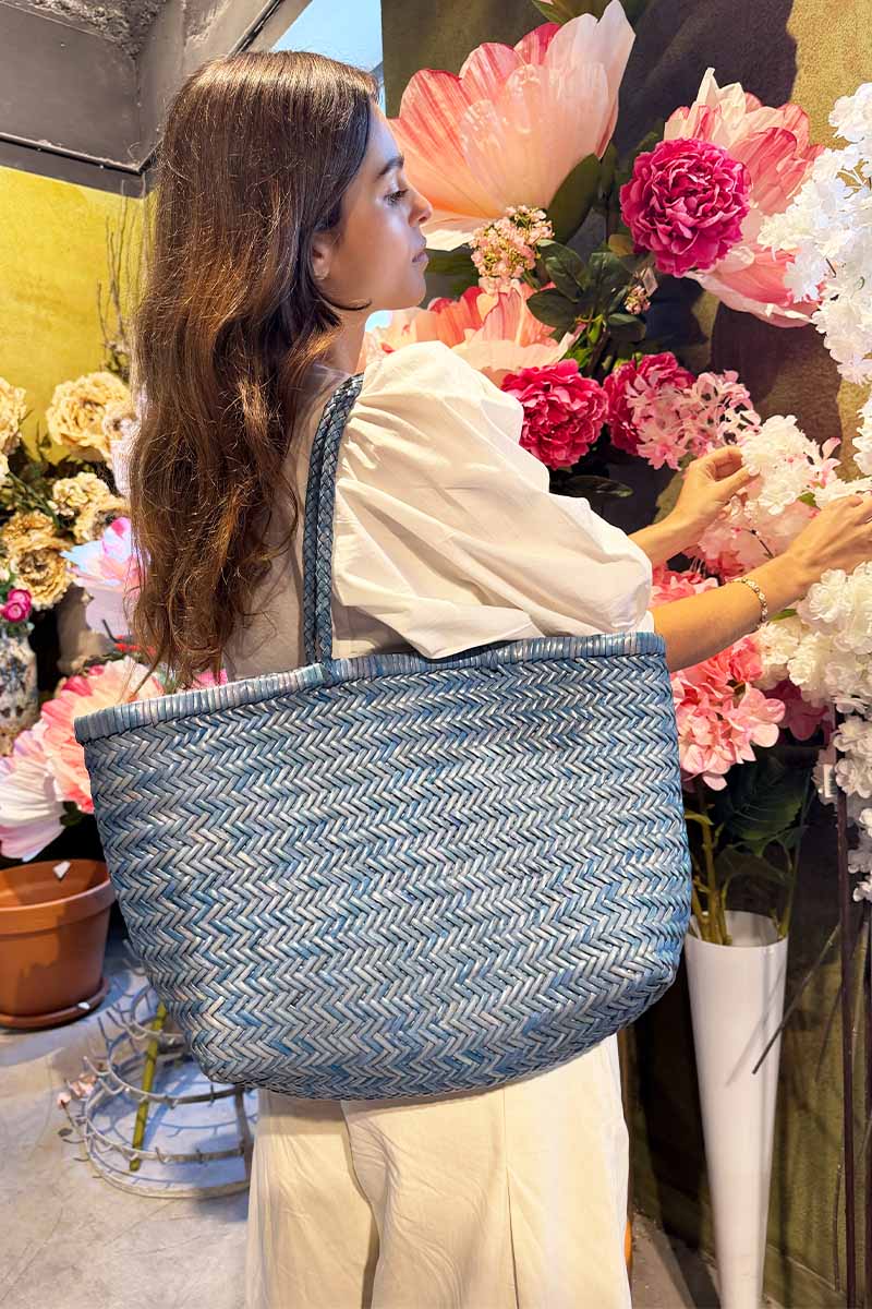 Cabas Delhi Large Bleu Ciel