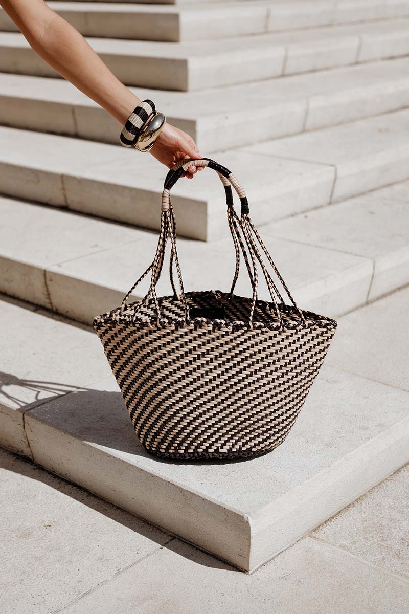 Sac Cabas Simona Noir & Blanc