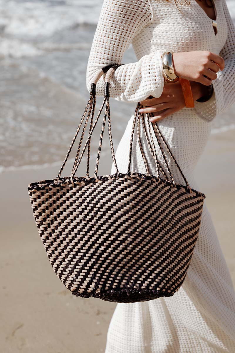 Sac Cabas Simona Noir & Blanc