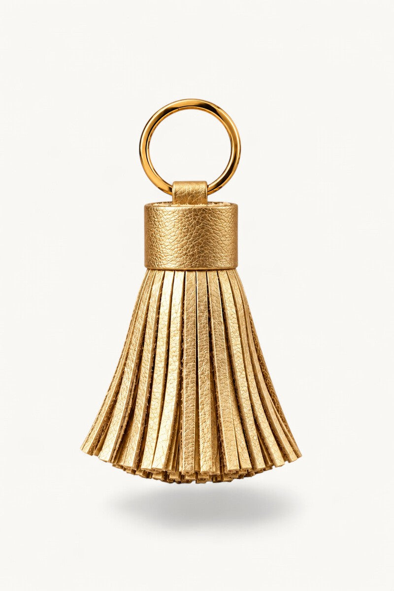 Porte-clés Pompom en cuir