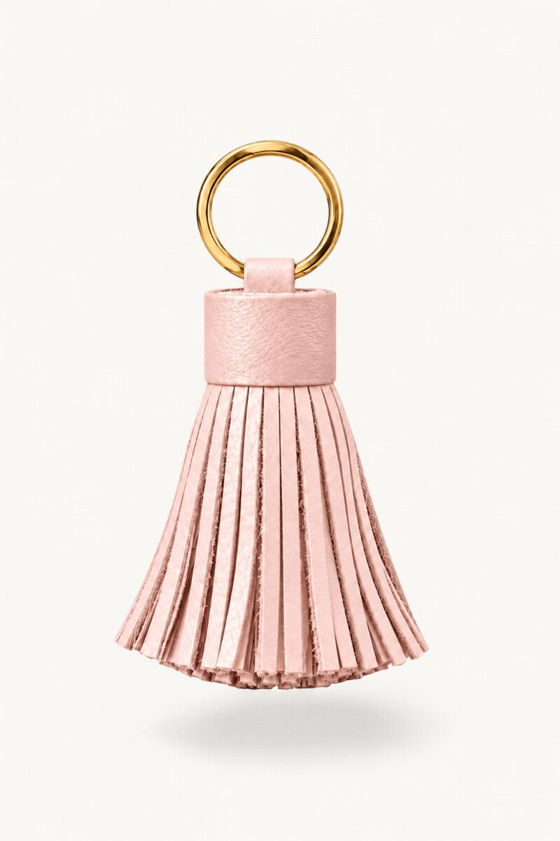 Porte-clés Pompom en cuir
