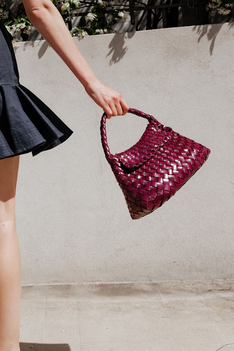 Sac Bandoulière Jacky Mini Burgundy