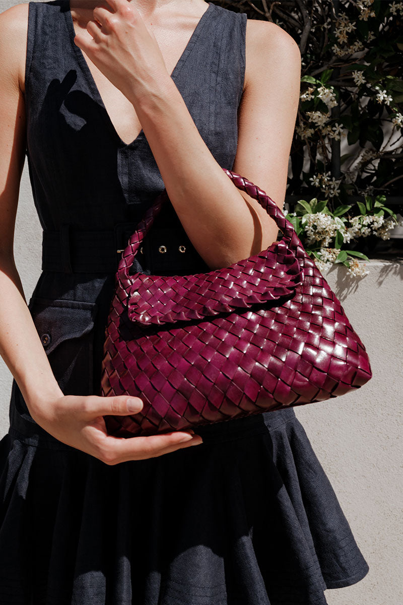 Sac Bandoulière Jacky Mini Burgundy