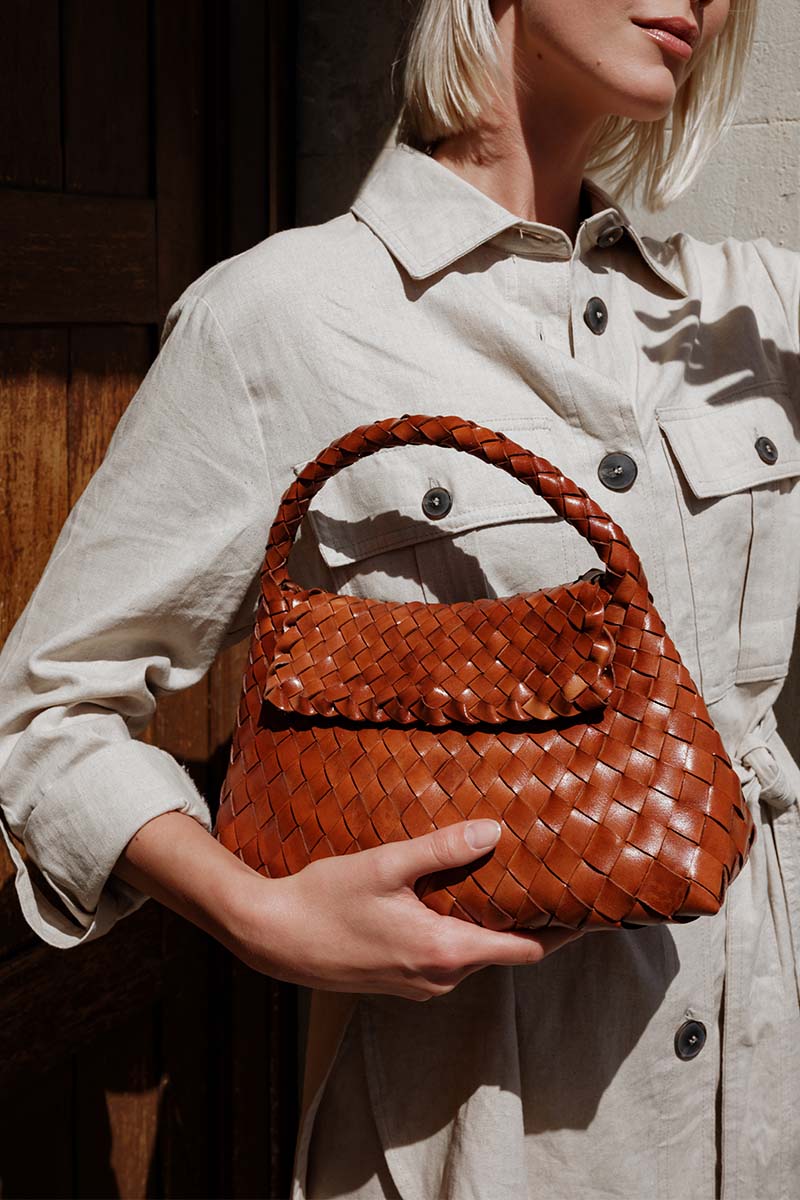 Sac Bandoulière Jacky Mini Camel