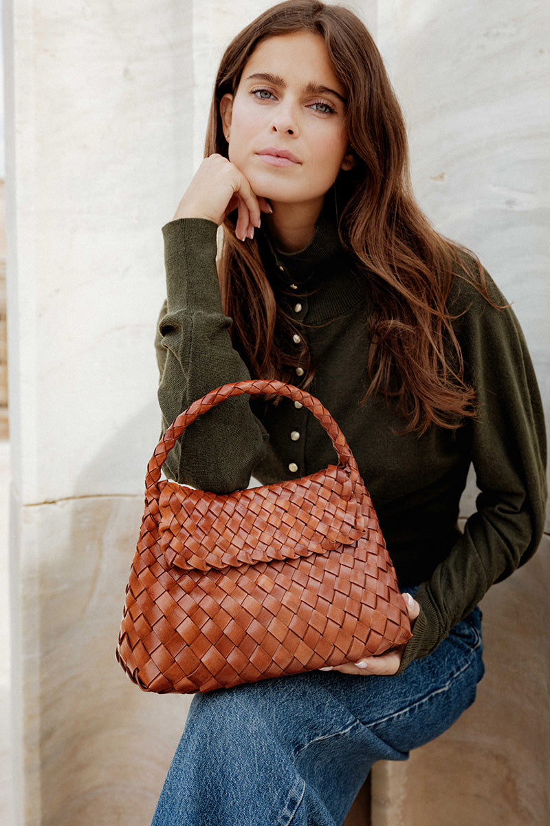 Sac Bandoulière Jacky Mini Camel